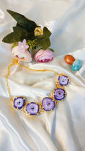 Load image into Gallery viewer, Maara Cera Violet Solar Quartz Choker Neckpiece
