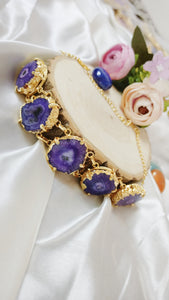 Maara Oran Violet Solar Quartz Choker / Neckpiece