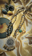 Load image into Gallery viewer, Hebana Dual Tone German Silver Neckpiece
