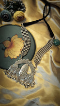 Load image into Gallery viewer, Vihana German Silver Statement Neckpiece

