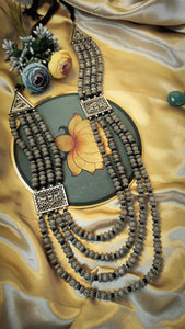 Lawera Long German Silver Neckpiece