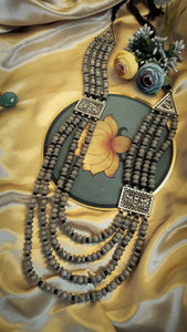 Lawera Long German Silver Neckpiece