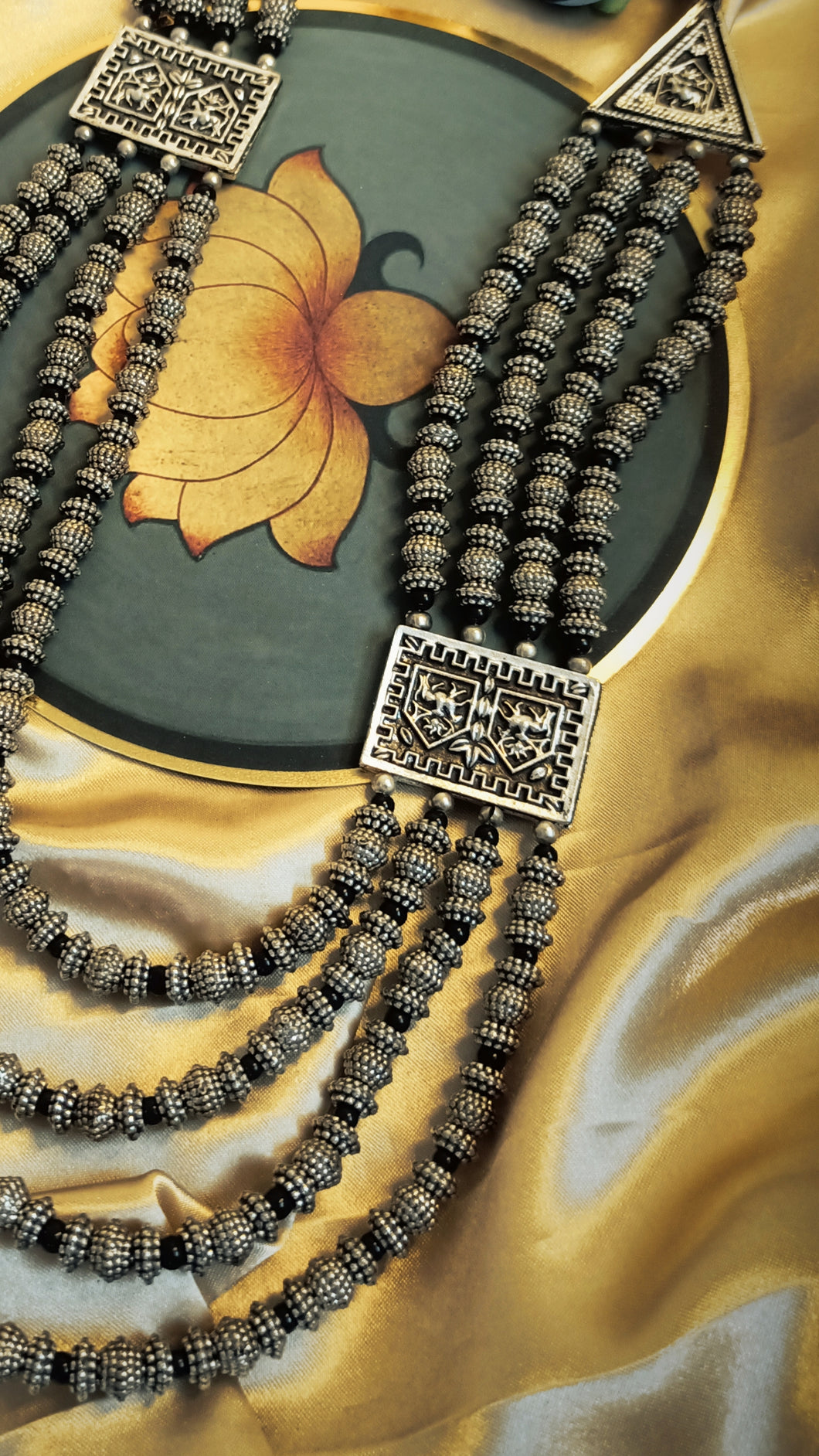 Lawera Long German Silver Neckpiece