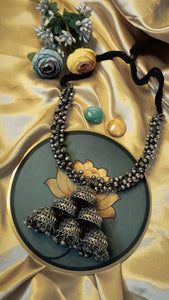 Ghoongharo Antique German Silver Neckpiece