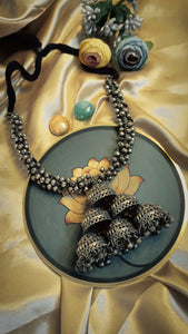 Ghoongharo Antique German Silver Neckpiece