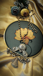 Wirsana Long Chain German Silver Neckpiece