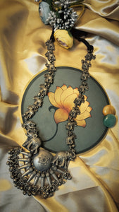 Unnar Antique German Silver Long Neckpiece