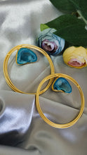 Load image into Gallery viewer, Tofae Turquoise Druzy Stone Earrings
