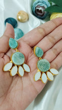 Load image into Gallery viewer, Kesin Amazonite Stone Earrings

