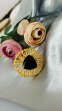 Load image into Gallery viewer, Taline Black Stone Ring
