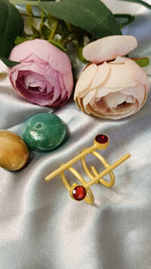 Sherlin Red Stone Ring