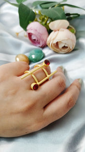 Sherlin Red Stone Ring