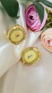 Vaze 3 Gorgeous Colours of Solar Quartz Studs / Earrings