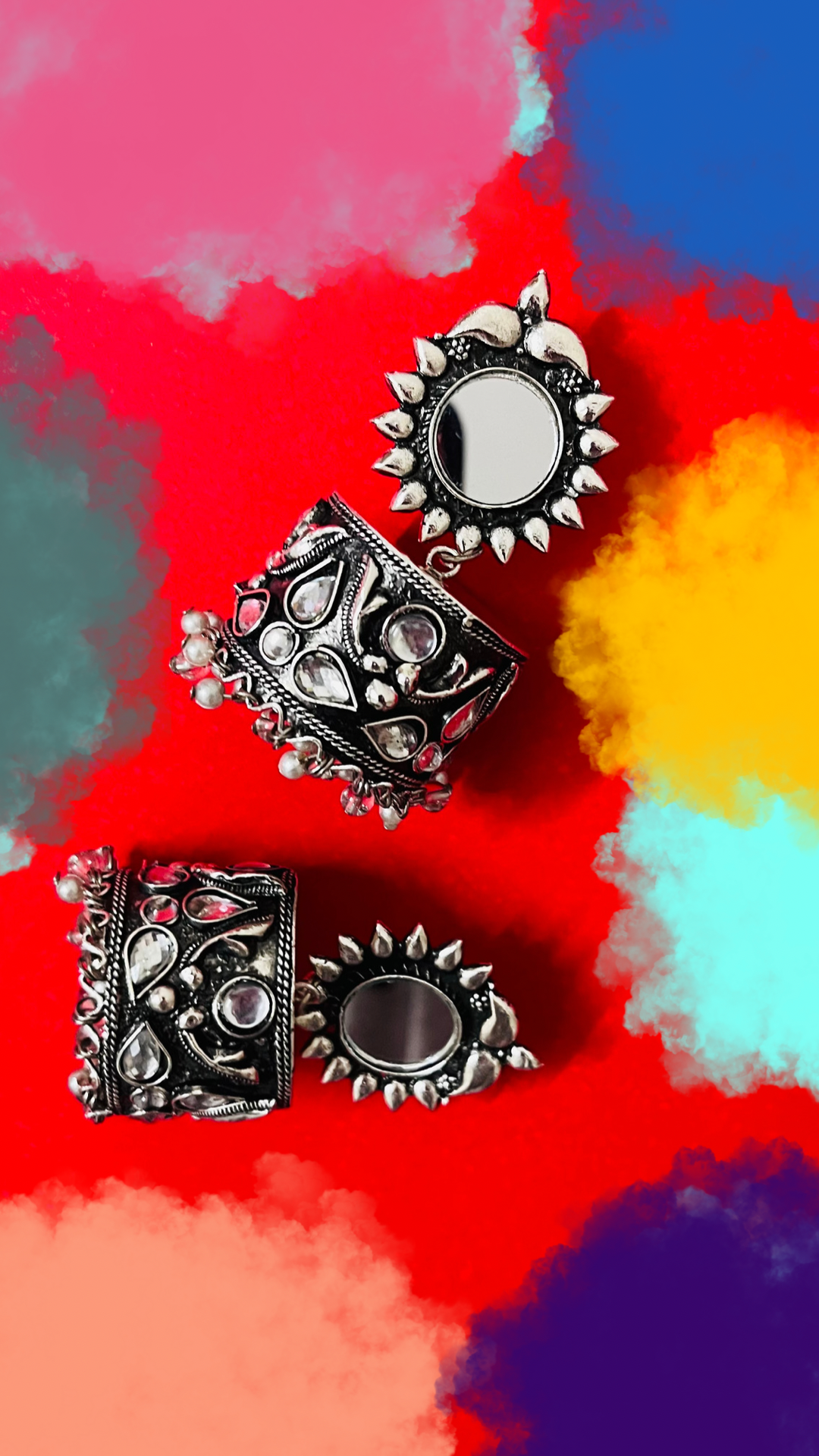 German silver 2025 earrings design