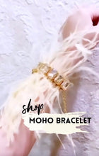 Load image into Gallery viewer, Moho Golden Stones Feather Bracelet freeshipping - CASA ROZEN
